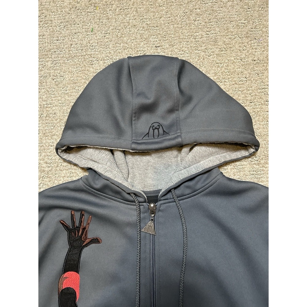 Upper Playground Michael Jordan Bulls Full Zip Hoodie Size XL Fits Like XL Rare - Picture 5 of 11